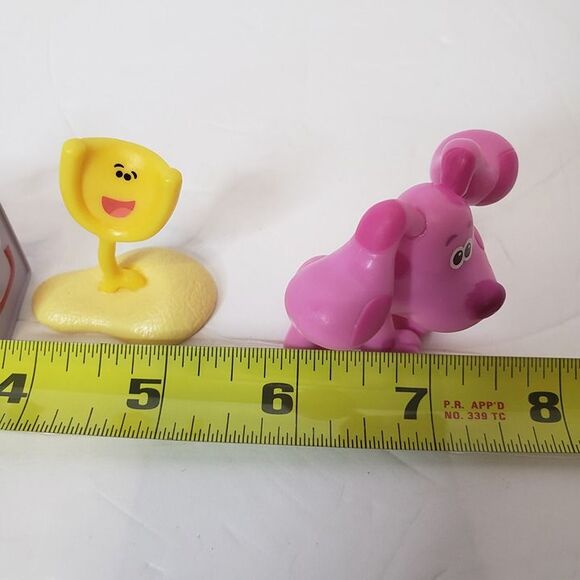 Lot of 4 Nickelodeon Blues Clues Figures Birthday Cake Toppers Mini Toys Magenta - Picture 7 of 9